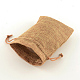Polyester Imitation Burlap Packing Pouches Drawstring Bags(X-ABAG-R004-14x10cm-03)-6
