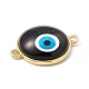 Evil Eye Resin Connector Charms(KK-P224-01G)-4