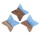 Opaque Resin & Walnut Wood Pendants(RESI-S389-011A-C01)-1