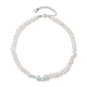 Shell Pearl Bead Beaded Necklaces(NJEW-JN04946)-4