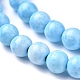 Assembled Synthetic Hemimorphite and Larimar Beads Strands(G-D0006-C01-6mm)-3