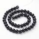 Synthetic Black Stone Beads Strands(GSR044)-3