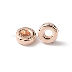 500Pcs CCB Plastic Spacer Beads, Rondelle, Light Gold, 6x2mm, Hole: 2.3mm(FIND-WH0061-91KCG)