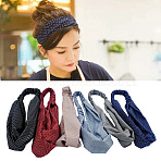 Cloth Elastic Headbands, Hair Accessories, Mixed Color, 19.69 inch(500mm), 45mm(OHAR-Q267-M)