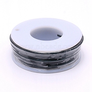 Round Aluminum Wire, with Spool, Black, 15 Gauge, 1.5mm, 10m/roll(AW-G001-1.5mm-10)