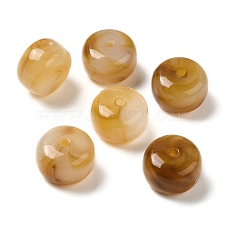 Transparent Acrylic Beads, Barrel, Dark Goldenrod, 14.5x10mm, Hole: 2mm, about 310pcs/500g(OACR-A021-21E)