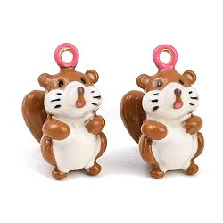 Alloy Enamel Pendants, Marmot Charms, Camel, 19x10x14mm, Hole: 1.6mm(AL-CBA5201-02)