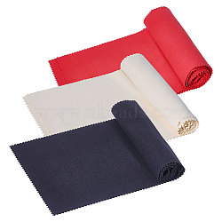 3 Sheets 3 Colors Microfiber Dustproof Cloth for Piano Keyboard, Rectangle, Mixed Color, 1270x170x0.5mm, 1 sheet/color(AJEW-CA0004-36)