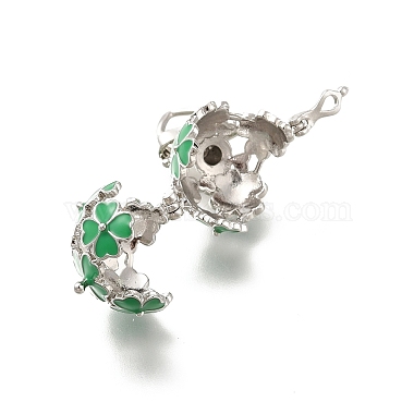 Alloy Enamel Bead Cage Pendants(ENAM-M047-01P-A)-4