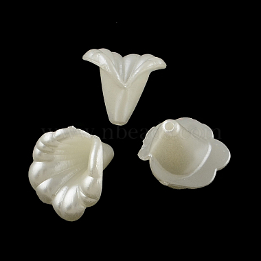 Creamy White ABS Plastic Bead Cone