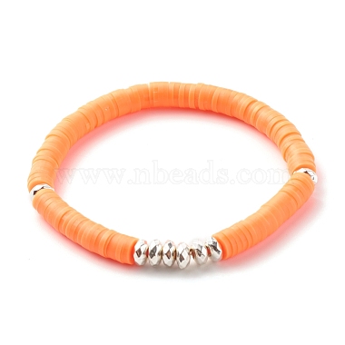 Synthetic Hematite & Polymer Clay Hieishi Stretch Bracelets Set for Women(BJEW-JB07430)-8