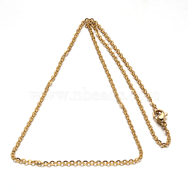 304 Stainless Steel Cable Chain Necklace(STAS-L164B-01G)-2