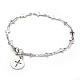 Tarnish Resistant 304 Stainless Steel Charm Bracelets(BJEW-JB03864-03)-1