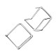 SHEGRACE Awesome Rhodium Plated 925 Sterling Silver Ear Studs(JE591A)-1