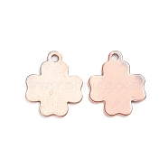Brass Tiny Cross Charms, Stamping Blank Tag, Long-Lasting Plated, Red Copper, 12x10x0.5mm, Hole: 1.2mm, 30pcs/box(KK-PH0004-37R)