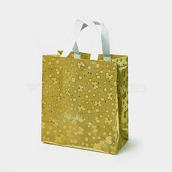 Eco-Friendly Reusable Bags, with Random Color Handles, Non Woven Fabric Shopping Bags, Peru, 26x13x29.5cm(ABAG-L004-G01)