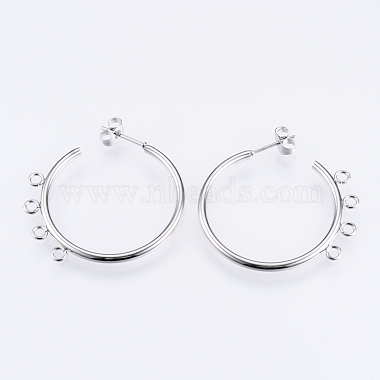 Stainless Steel Color Alphabet Stainless Steel Stud Earring Findings