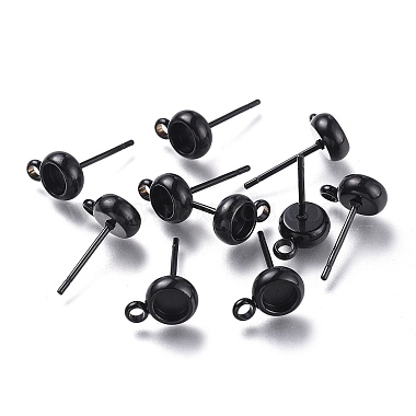 304 Stainless Steel Stud Earring Settings(STAS-I161-01A-B)-1