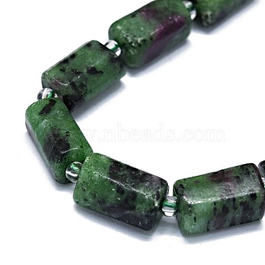 Natural Ruby in Zoisite Beads Strands(G-O170-146)-3