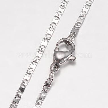 304 Stainless Steel Necklace(MAK-K062-11B-P)-2