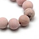 Frosted Natural Rhodonite Round Bead Strands(G-M064-12mm-04)-2