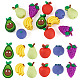 12pcs 6&nbsp;styles de perles de silicone(SIL-TA0003-18)-1