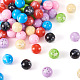 70Pcs 7 Colors Flower Opaque Resin Beads(RESI-TA0001-55)-2