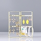 Foldable Iron Screen Earring Stands(PW-WG65360-01)-1