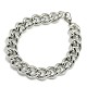 304 Stainless Steel Curb Chain/Twisted Chain Bracelets(STAS-A028-B140P)-1