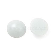Opaque Glass Cabochons, Half Round, White, 8x3.5mm(GLAA-B012-04B)