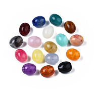 Acrylic Beads, Imitation Gemstone Style, Barrel, Mixed Color, 13x10mm, Hole: 2mm, about 550pcs/500g(OACR-N131-005)