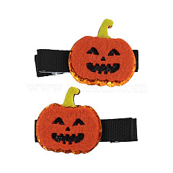 Halloween Theme Hair Barrettes Hair Accessory, Pumpkin(OJ0811-2)