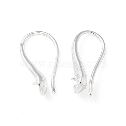 Brass Earring Hooks, for Half Drilled Beads

, Silver, 16x7.5x4.5mm, Pin: 2.5x0.8mm(KK-A236-16S)