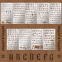Stainless Steel Metal Cutting Dies Stencils, for DIY Scrapbooking/Photo Album, Decorative Embossing, Letter A~Z, 177x101mm, 9pcs/set(DIY-WH0518-003)