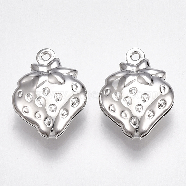 Real Platinum Plated Fruit Brass Charms