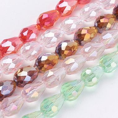 Perles en verre electroplate(EGLA-R006-11x8mm-M)-1