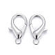Platinum Plated Zinc Alloy Lobster Claw Clasps(X-E107-P-NF)-3