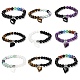 Natural & Synthetic Round Beaded Stretch Bracelets(BJEW-K236-02B)-1