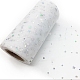 Sparkle Polyester Tulle Fabric Rolls(FABR-PW0001-058K)-1