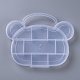 11 Compartments Bear Plastic Storage Box(CON-P006-01)-1