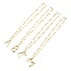 Brass Screw Carabiner Lock Pendant Necklaces(NJEW-JN03011)-1