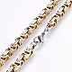 201 Stainless Steel Byzantine Chain Necklaces(NJEW-O102-17GP)-2