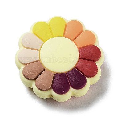 Colorful Flower Silicone Beads