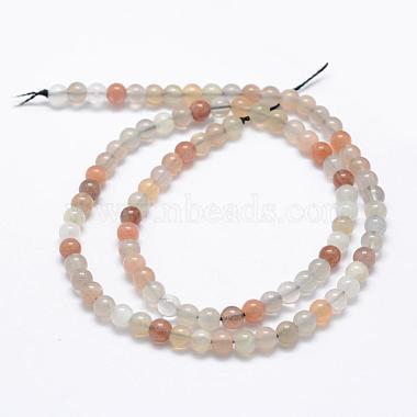 Natural Multi-Moonstone Beads Strands(G-P322-43-4mm)-2