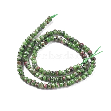 Teñido natural Malasia jade rondelle cuentas hebras(G-E316-2x4mm-43)-2