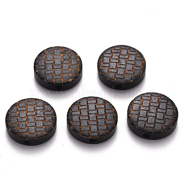 Painted Natural Wood Beads(X-WOOD-N006-05H)-1
