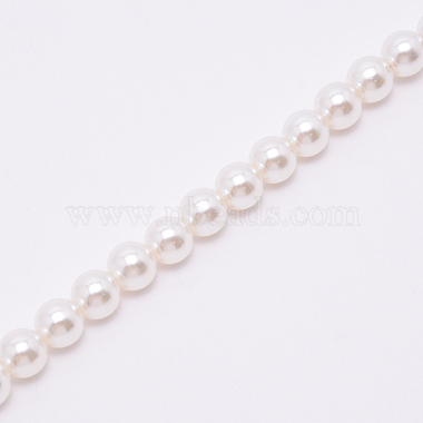 White Acrylic Round Beads Bag Handles(FIND-TAC0006-22A-01)-2