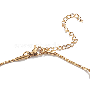 304 bracelets de cheville chaîne serpent ronde en acier inoxydable(X-AJEW-G024-13G)-2