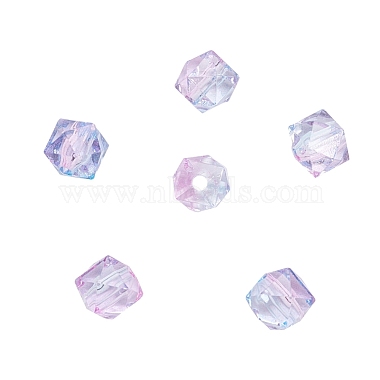 Two Tone Transparent Spray Painted Acrylic Bead(X-ACRP-T005-26)-4