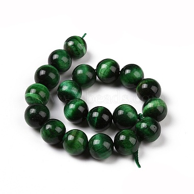 Natural Green Tiger Eye Beads Strands(G-G099-10mm-6)-3